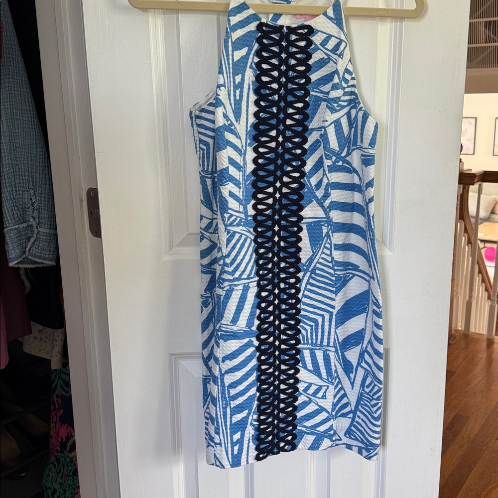 Lilly Pulitzer Annabelle shift dress size 2 Bay blue